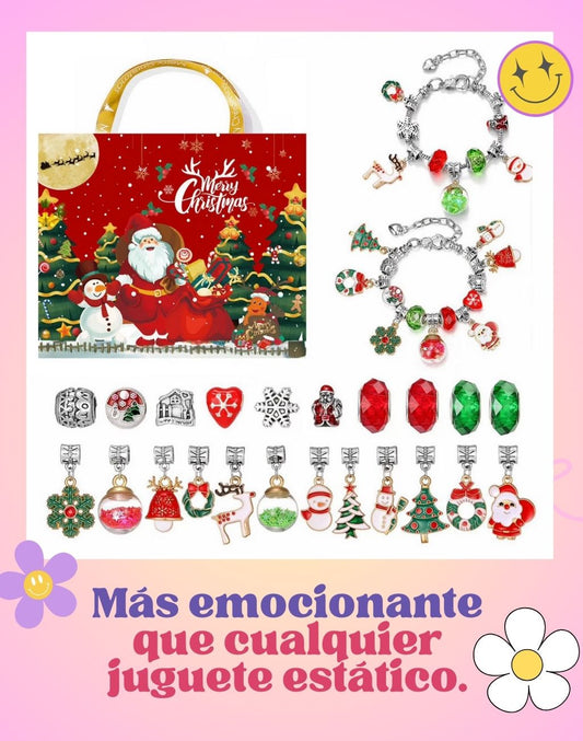 Calendario de Adviento con 2 Pulseras y 24 Charms